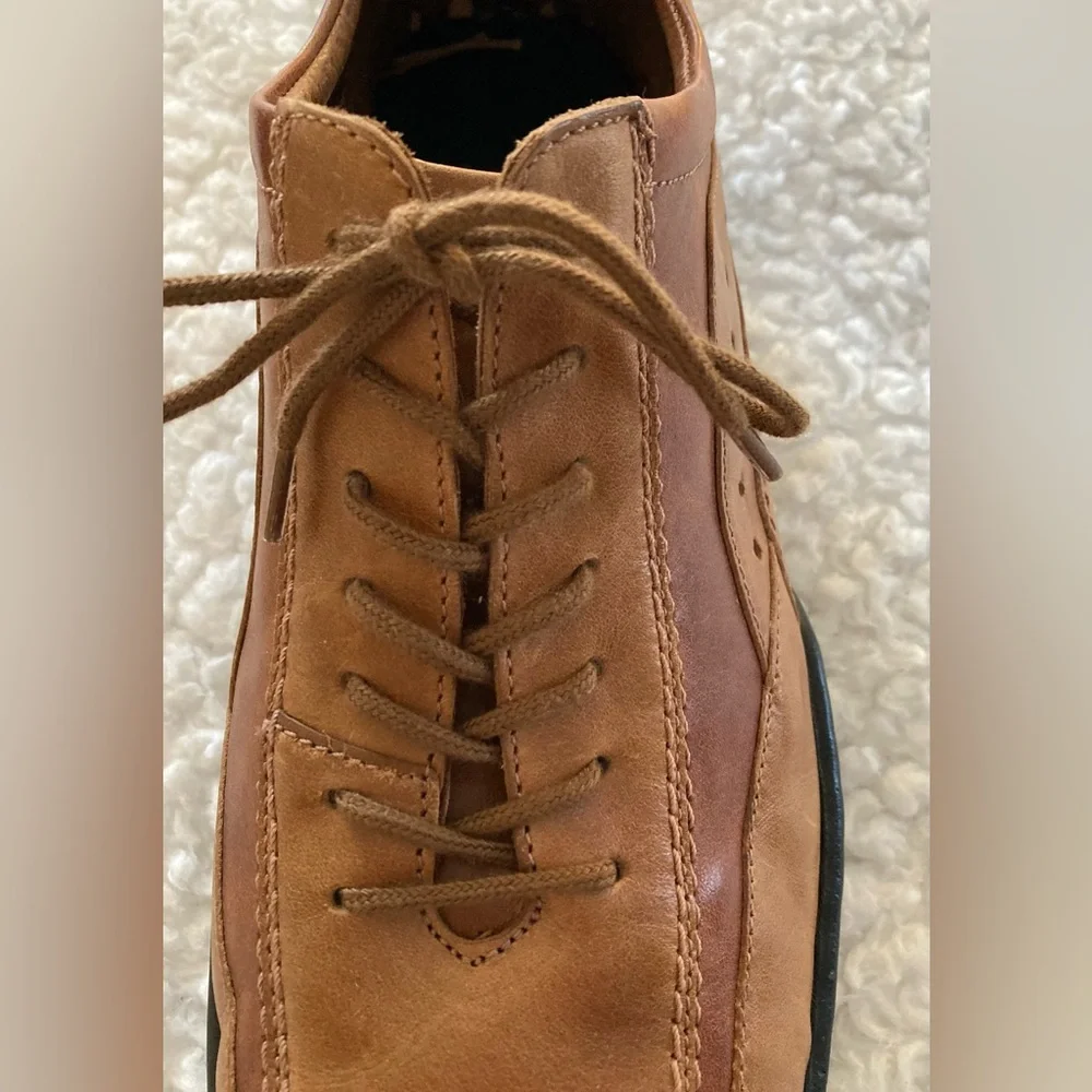 NWT Josef Seibel harmony Oxford two tone tan & brown leather shoes, size 42